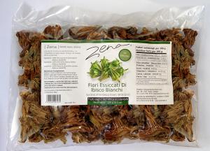 White hibiscus flowers